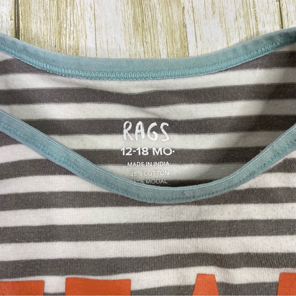 Rags to Raches Striped Fearless Henley Romper - Picture 4 of 5